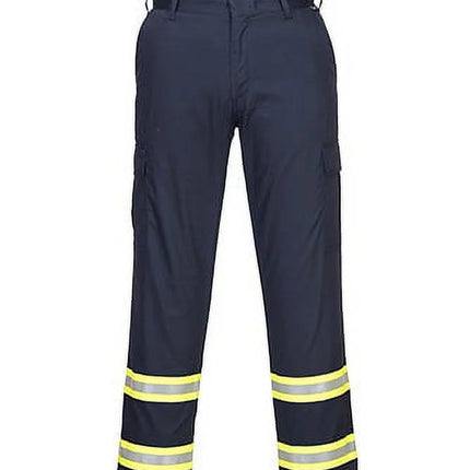 F127 Mens Modern Reflective Iona Extra Work Pants Navy, 46-KarWorkwear