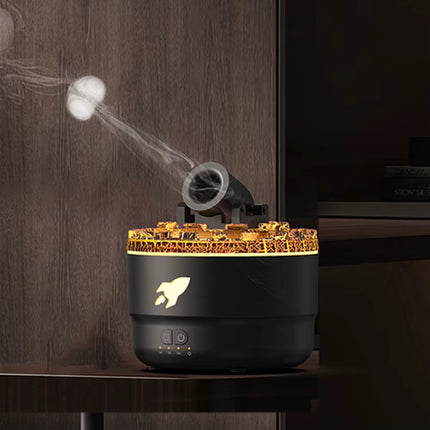 Volcanic Crack Light Cannons Humidifier Essential Oil Diffuser with Timer Cannon Blast Aroma Humidifier Aromatherapy Diffuser