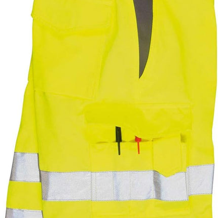 Hi-Vis P/C Shorts Cargo Visibility Reflective Summer Cool Work Wear Pants ANSI E