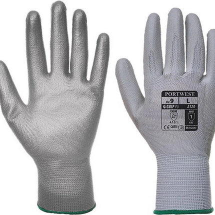 VA120 Vending PU Palm Glove Gray, Small-KarWorkwear