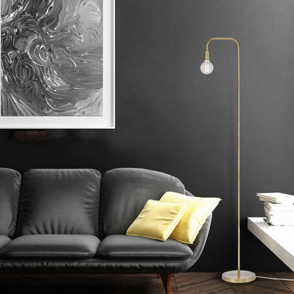 Electric 67068 Holden 70" Floor Lamp, Matte Brass, In-Line On/Off Foot Switch