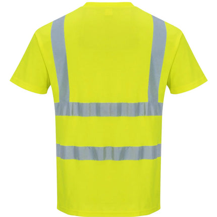 S477 Hi-Vis Short Sleeve Polo Shirt Yellow, Large-KarWorkwear