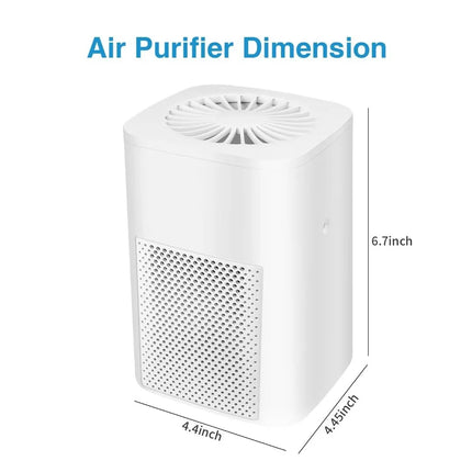 Air Purifiers for Allergies and Asthma,Ailkin  Air Cleaner for Home,Bedroom,Dust,Pets,Indoor,Office,Small Room,Mini Portable Desktop Air Purifier for Smoke Odor