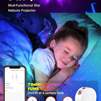 Galaxy Projector for Bedroom, Star Projector,Smart APP & Voice Control Galaxy Lamp, Compatible with Alexa & Google Home, for Kids Adults Bedroom,Room Decor,Game Room,Party