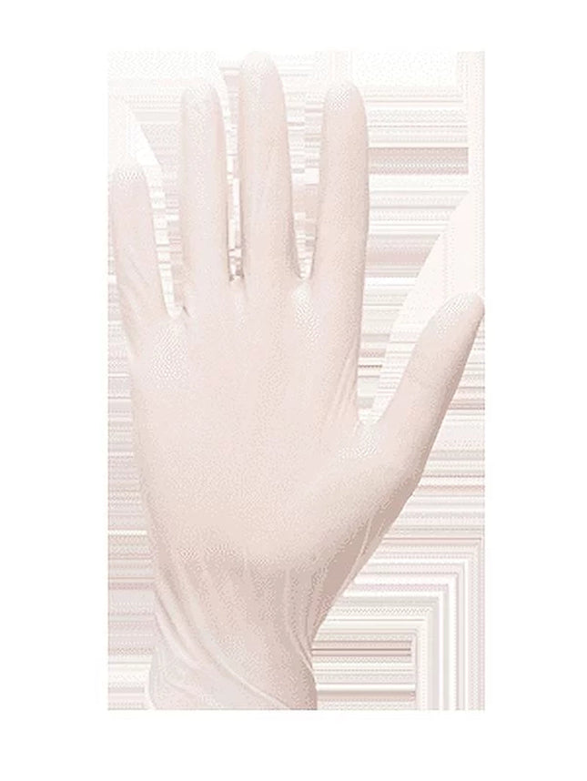 A910 Powdered Latex Disposable Glove White, Large-KarWorkwear