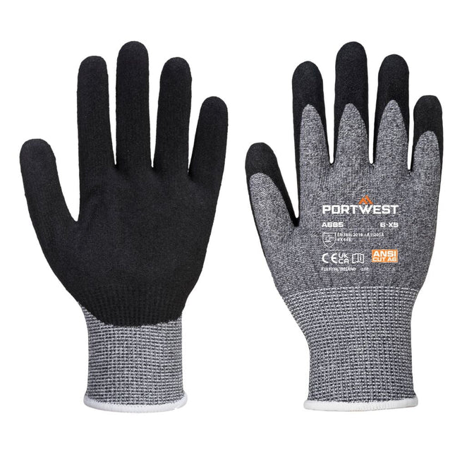 A665 VHR Advanced Cut Gloves Gray, Small-KarWorkwear