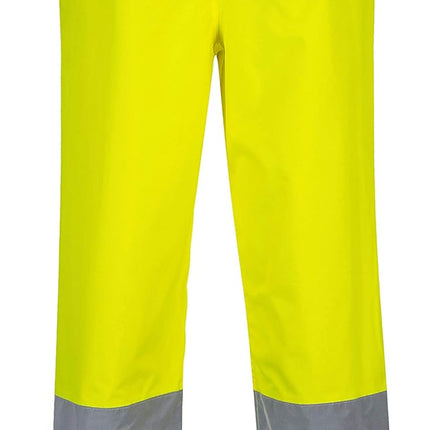 Hi-Vis 2-Tone Trouser Viz Work Cargo Work Pants Reflective Waterproof Rain ANSI E, Large