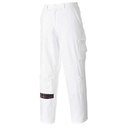 S817 Elasticated Painters Workwear Protection Pants White, 3X-Large