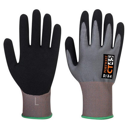 CT45 Cut Resistant D18 Nitrile Work Glove Gray/Black, Large-KarWorkwear