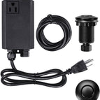 Stainless Steel Black / Single Outlet Short/2''