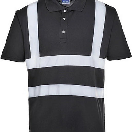 F477 Mens Reflective Iona Work Polo Shirt Navy, 5X-Large-KarWorkwear