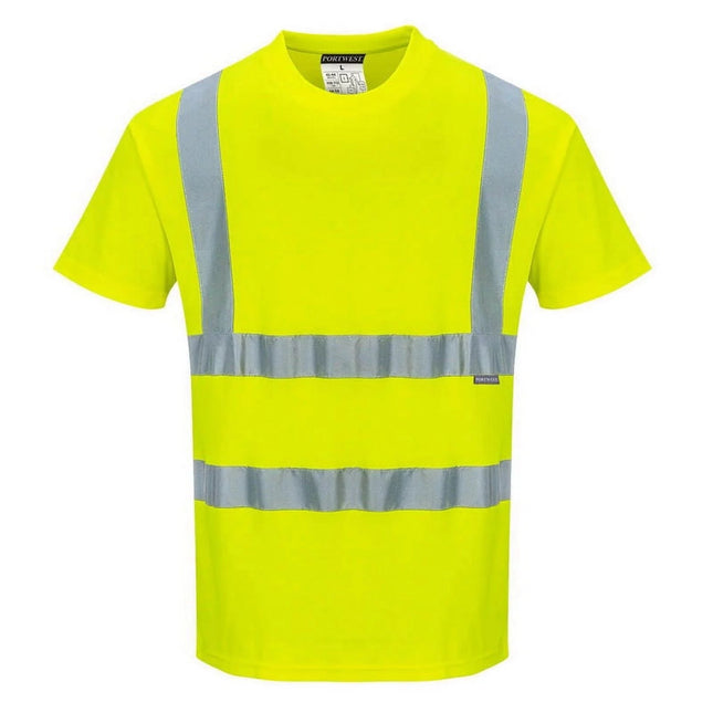 S170 Cotton Comfort Short Sleeve T-Shirt Yellow, Large-KarWorkwear