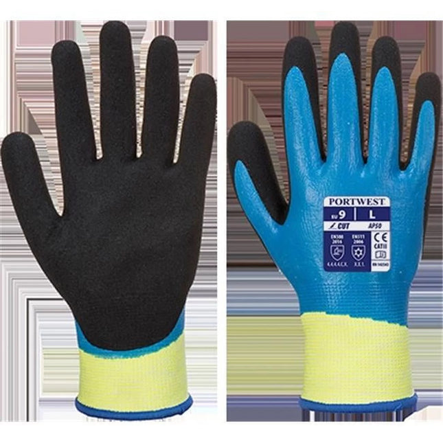 AP50 Aqua Cut Pro Glove Blue/Black, Medium-KarWorkwear