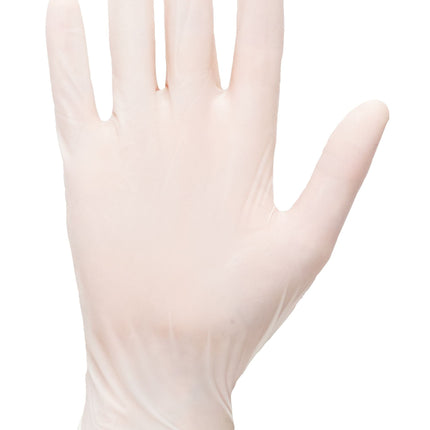 A910 Powdered Latex Disposable Glove White, Large-KarWorkwear