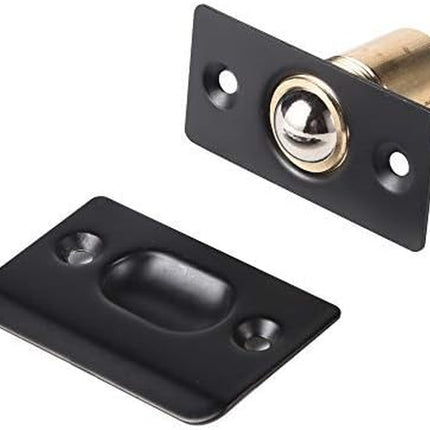 Door Ball Catch,Stainless Steel Adjustable Ball Catch Door Hardware (2Pcs(Black)