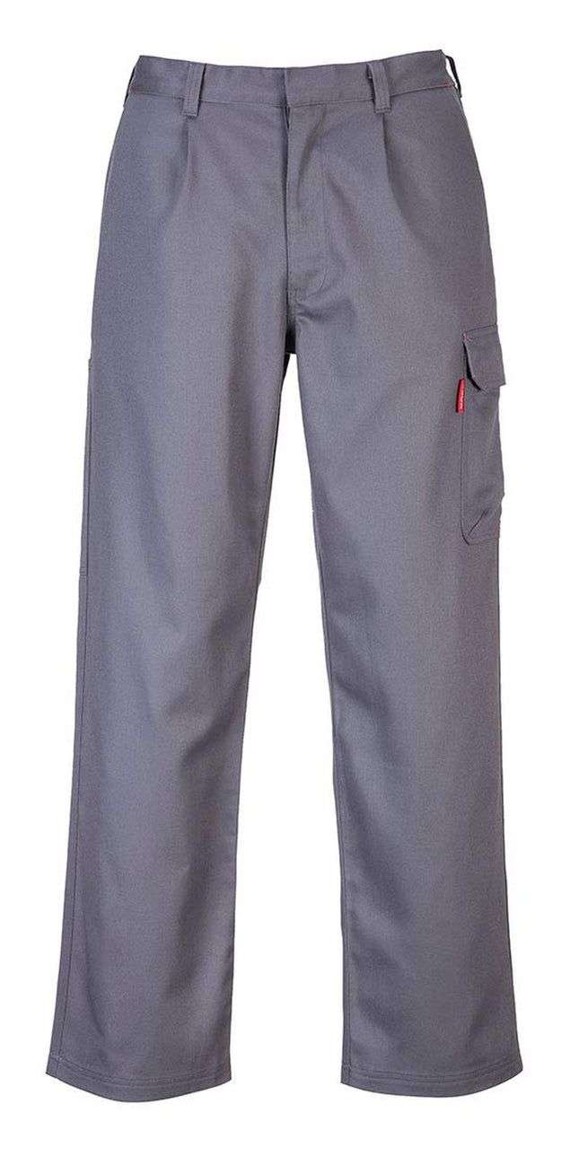 BZ31 Mens Safety Cargo Pants in Flame Resistant Bizweld ASTM NFPA, Gray, Larger