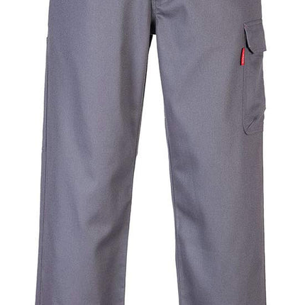 BZ31 Mens Safety Cargo Pants in Flame Resistant Bizweld ASTM NFPA, Gray, 6XLR