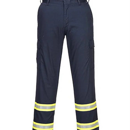F127 Mens Modern Reflective Iona Extra Work Pants Navy, 46-KarWorkwear