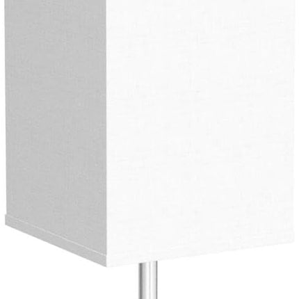 Touch Control Bedside Lamp, 3 Way Dimmable Nightstand Lamp with 2 USB Ports & AC Outlet, Modern Style, White Fabric Shade