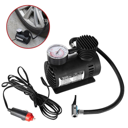 12V 300Psi Tire Inflator Portable Car Tyre Air Compressor Portable Electric Tire Air Pump