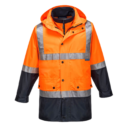 Portwest Eyre Day/Night 4-in-1 Jacket 2 Tone Reflective Work Safety MJ881-KarWorkwear