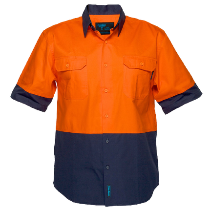 Portwest Hi-Vis Two Tone Regular Weight Short Sleeve Shirt Work Safety MS902-KarWorkwear