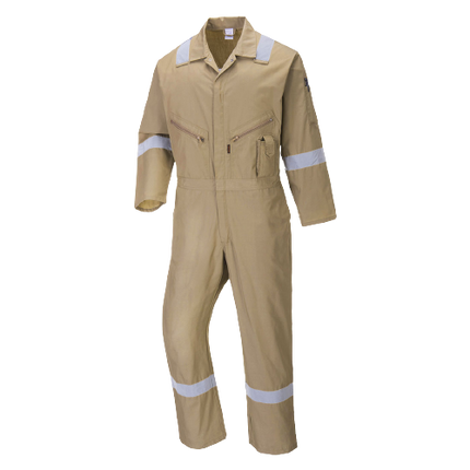 Portwest Iona Cotton Coverall Lightweight Reflective Taped Work Safety C814-KarWorkwear