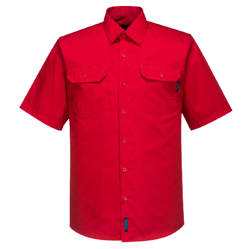 Portwest Hi-Vis Lightweight Short Sleeve Shirt Breathable Polo Shirt Work MS302-KarWorkwear