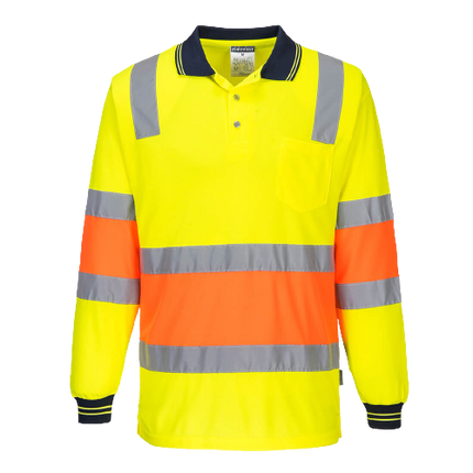 Portwest Two-toned Biomotion Polo Comfortable Shirt Reflective Work Safety MP511-KarWorkwear