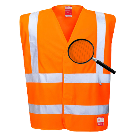Portwest Hi-Vis Anti Static Vest - Flame Resistant Reflective Work Safety FR71-KarWorkwear