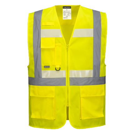 Portwest Glowtex Executive Vest II Hi Vis Reflective Tape Work Safety G456-KarWorkwear