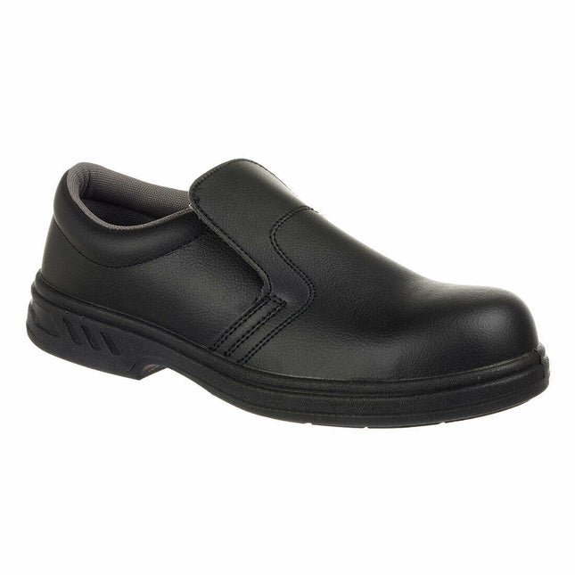 Portwest Mens Steelite Slip On Safety Shoe S2 Anti-Static Footwear Steel FW81-KarWorkwear