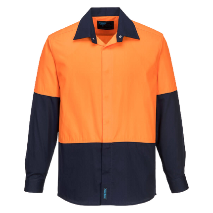 Portwest Food Industry Lightweight Cotton Shirt Reflective Work Safety MF150-KarWorkwear