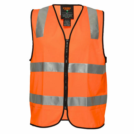 Portwest Mens Day or Night Safety Vest Taped Lightweight Reflective Safety MZ102-KarWorkwear