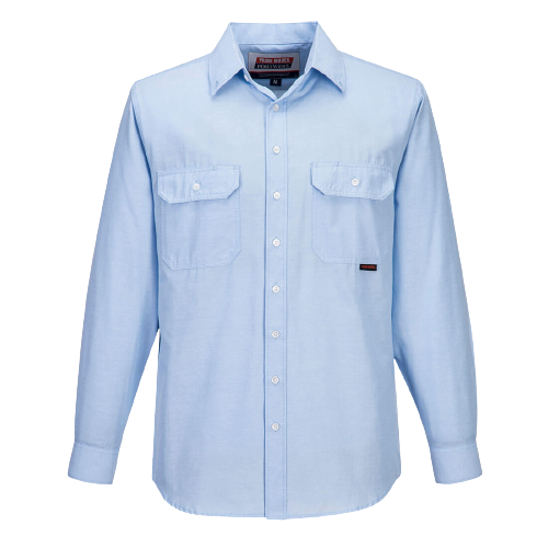 Portwest Sydney Shirt, Long Sleeve, Light Weight Poly Cotton Button Shirt MS868-KarWorkwear