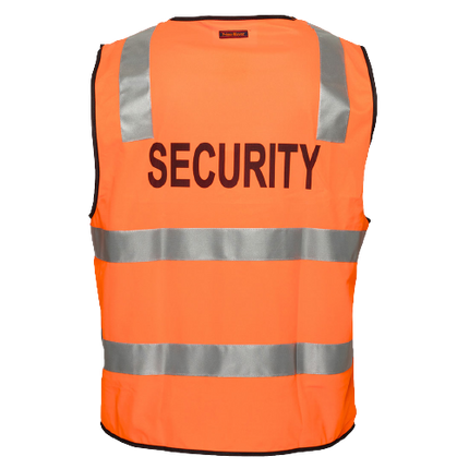Portwest Security Zip Vest D/N 2 Tone Hi Vis Reflective Tape Work Safety MZ108-KarWorkwear