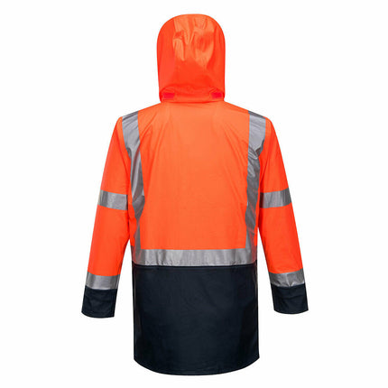 Portwest Mens Huski Farmers Hi-Vis Jacket Waterproof Breathable Taped K8104-KarWorkwear