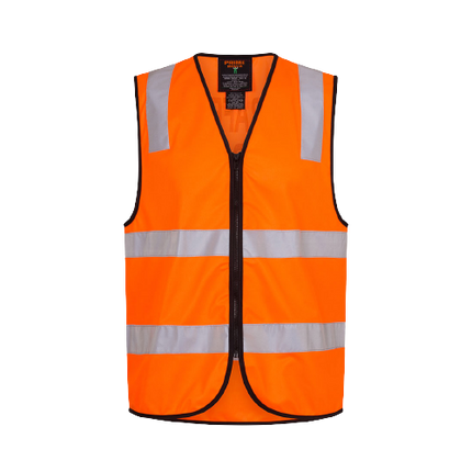 Portwest Traffic Controller Zip Vest D/N Reflective Tape Work Safety MZ105-KarWorkwear