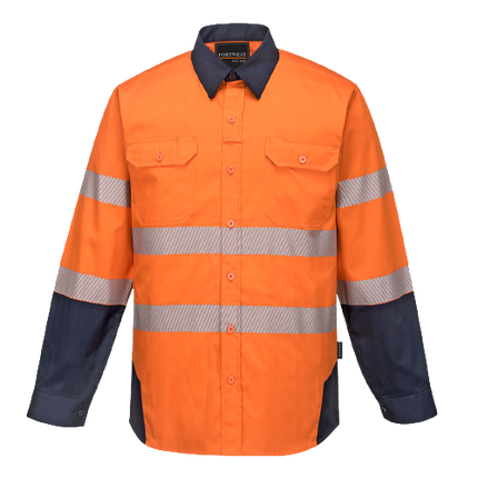 Portwest PW3 Shirt 2 Tone Lightweight Reflective Tape Work Safety PW372-KarWorkwear