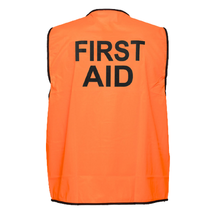 Portwest First Aid Hi-Vis Vest Class D Comfort Touch Tape Work Safety MV117-KarWorkwear