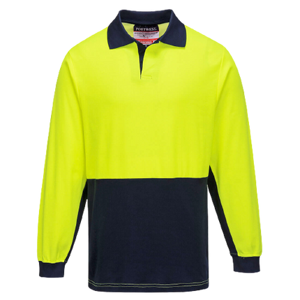 Portwest Long Sleeve Food Industry Cotton Comfort Polo Work Safety MF213-KarWorkwear