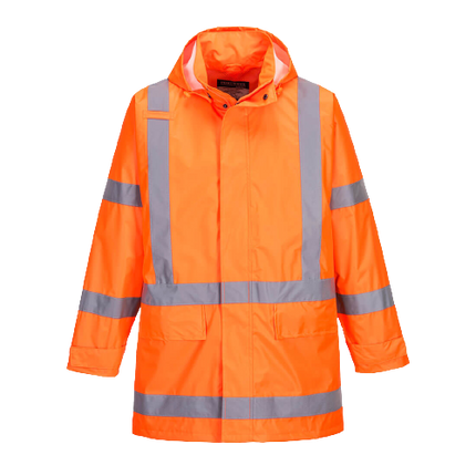 Portwest TTMC-W17 X-Back Rain Jacket 2 Tone Reflective Tape Work Safety TM610-KarWorkwear