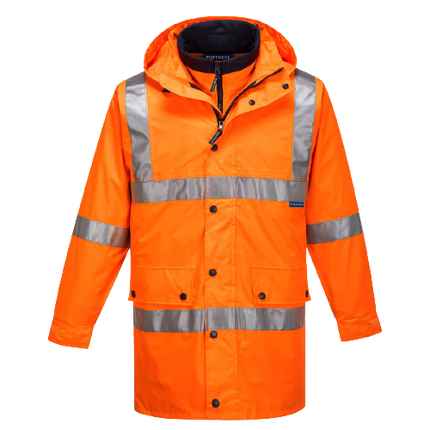 Portwest Argyle Full Day/Night 4-in-1 Jacket 2 Tone Reflective Work Safety MJ883-KarWorkwear