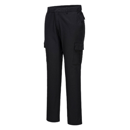 Portwest Stretch Cargo Combat Pants Slim Fit Reflective Trim Comfy Pant S231-KarWorkwear