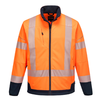 Portwest PW3 Hi-Vis Contrast Softshell (3L) 2 Tone Reflective Work Safety T404-KarWorkwear