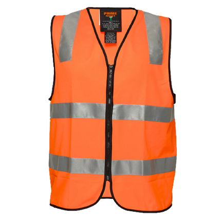 Portwest Visitor Zip Vest D/N 2 Tone Reflective Tape Work Safety MZ106-KarWorkwear