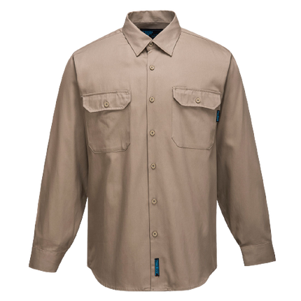 Portwest Adelaide Shirt, Long Sleeve, Regular Weight Button Front Closure MS903-KarWorkwear