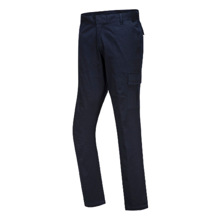 Portwest Stretch Cargo Combat Pants Slim Fit Reflective Trim Comfy Pant S231-KarWorkwear