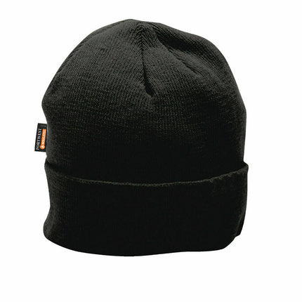 Portwest Mens Beanie Knit Cap Insulatex Lined Performance Cold-Weather Hat B013-KarWorkwear