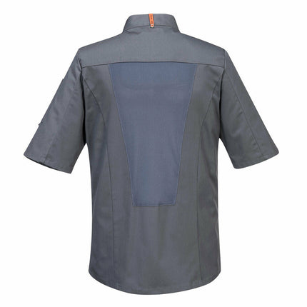 Portwest Mens MeshAir Pro Chefs Jacket S/S Slim Fit Apron Durable Comfy C738-KarWorkwear
